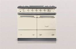 CUISINIERE GAZ LACANCHE LG1052GCT 100CM IVOIRE MANETTES CHROMEES