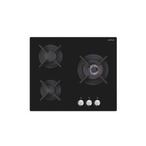 AV635HBK TABLE DE CUISSON 60CM 3 GAZ VERRE AIRLUX
