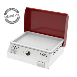 GARRALDAPICR PLANCHA ELECTRIQUE AVEC COUVERCLE ROUGE EUSKAL PLANTXA
