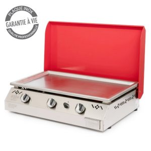 IPARLAPICR PLANCHA 3 GEUX GAZ AVEC COUVERCLE ROUGE EUSKAL PLANTXA