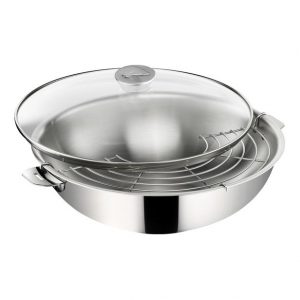 WOK 30CM INOX SALVASPAZIO LAGOSTINA