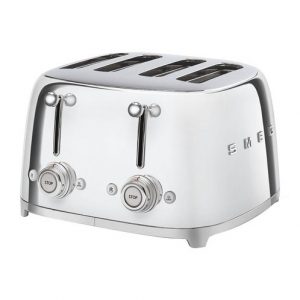 TSF03SSEU GRILLE PAIN 4 TRANCHES CHROME SMEG