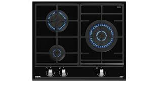 GZC63310XBABK TC 60CM 3 GAZ DONT 1 WOCK GRILLE FONTE VERRE NOIR TEKA