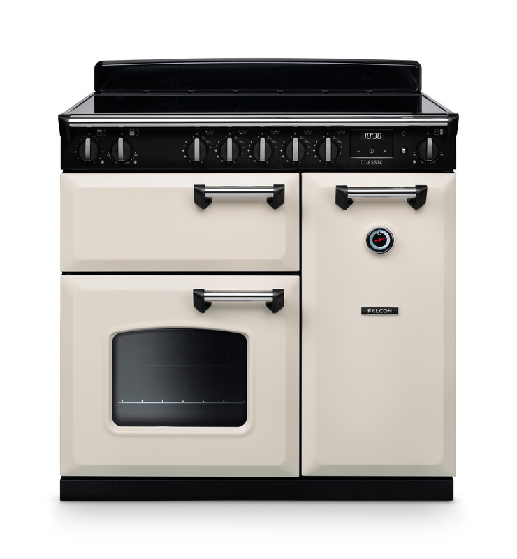 CL90EIPPCR/CM-E1 PIANO DE CUISSON CLASSIC NGC TAB IND 90 CM CREME PASTEL CHROME